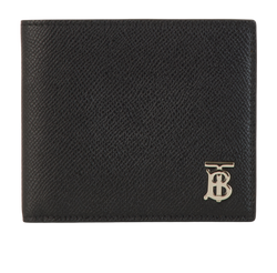 Burberry TB Bifold Wallet, Leather, Black, MII, 3*